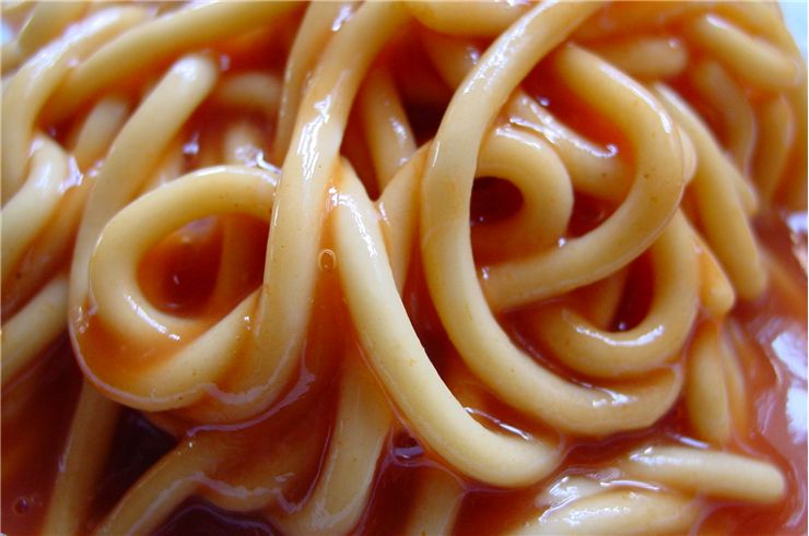 Pasta Spaghetti with Sauce Tomato